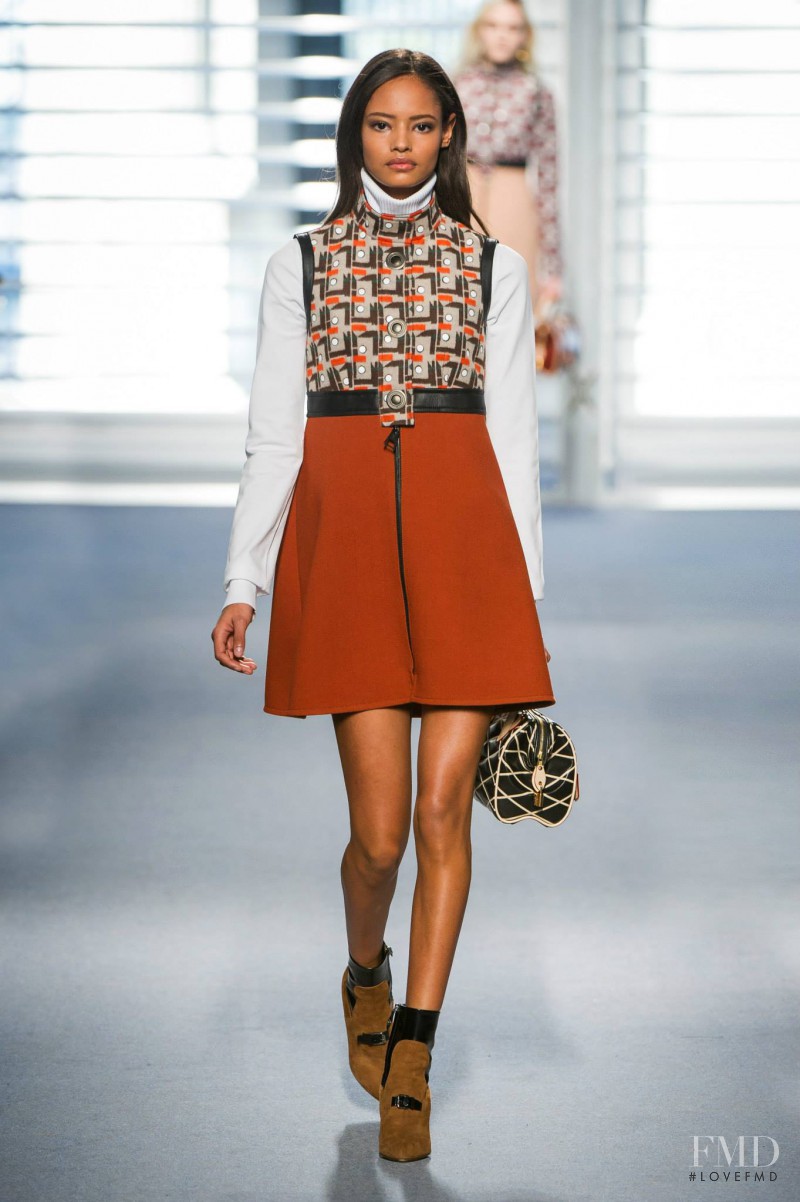 Malaika Firth featured in  the Louis Vuitton fashion show for Autumn/Winter 2014