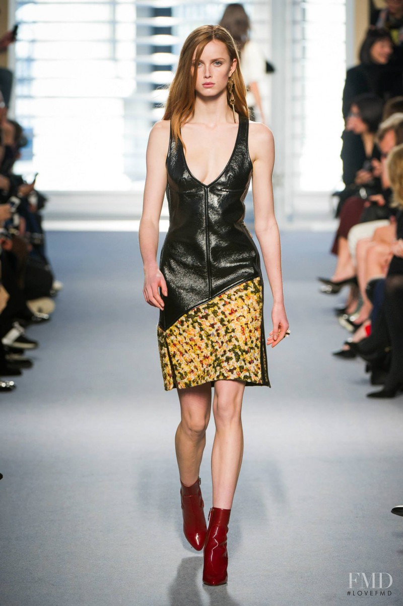 Rianne Van Rompaey featured in  the Louis Vuitton fashion show for Autumn/Winter 2014