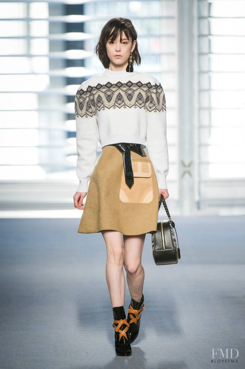 Mae Lapres featured in  the Louis Vuitton fashion show for Autumn/Winter 2014