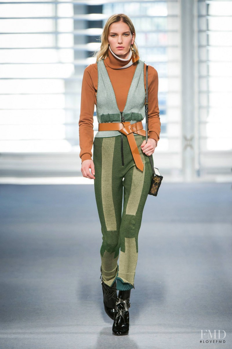 Marique Schimmel featured in  the Louis Vuitton fashion show for Autumn/Winter 2014