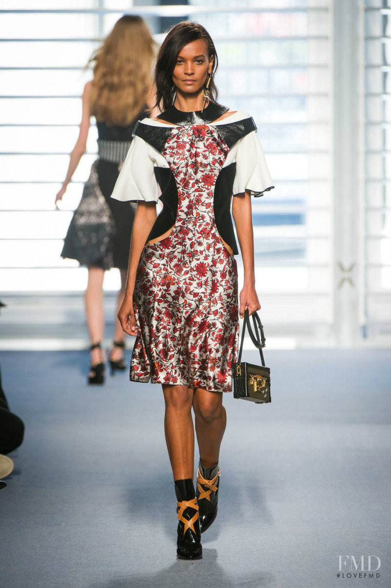 Liya Kebede featured in  the Louis Vuitton fashion show for Autumn/Winter 2014