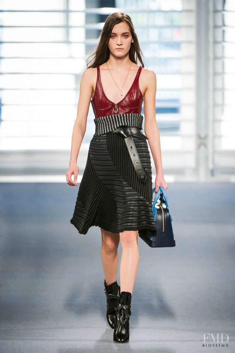 Emma Waldo featured in  the Louis Vuitton fashion show for Autumn/Winter 2014