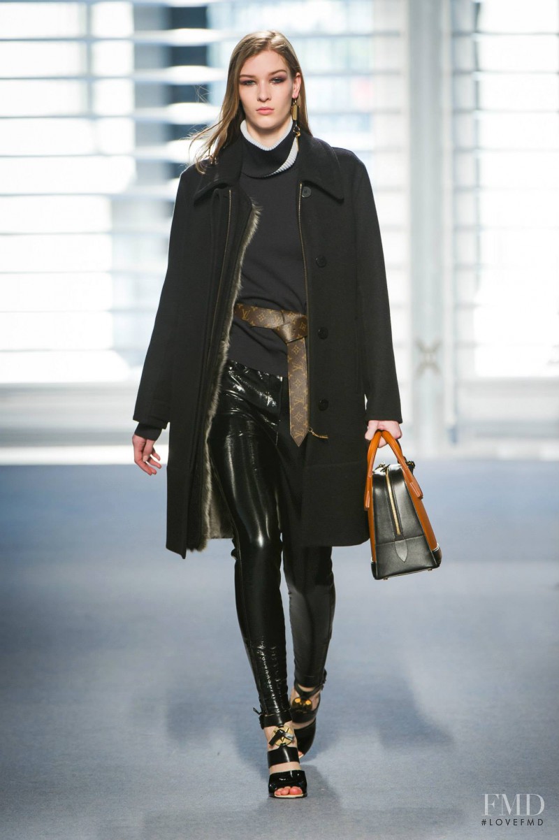 Elena Bartels featured in  the Louis Vuitton fashion show for Autumn/Winter 2014