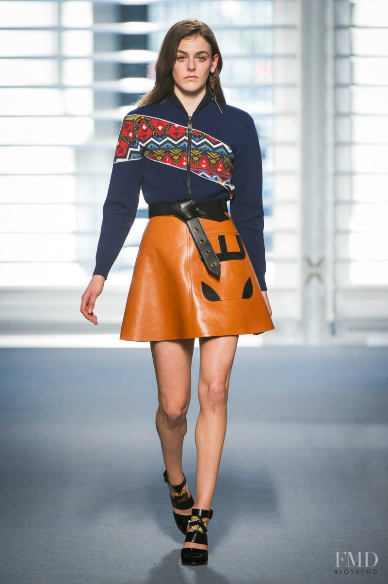 Daria Piotrowiak featured in  the Louis Vuitton fashion show for Autumn/Winter 2014