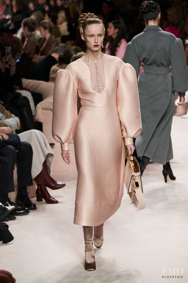 Rianne Van Rompaey featured in  the Fendi fashion show for Autumn/Winter 2020