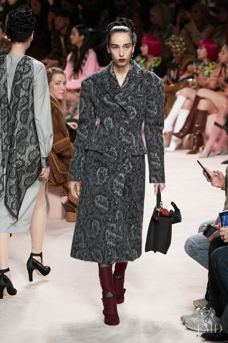Caroline Neal featured in  the Fendi fashion show for Autumn/Winter 2020