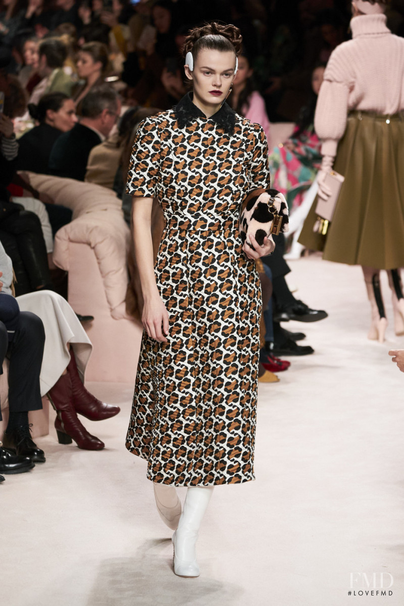 Cara Taylor featured in  the Fendi fashion show for Autumn/Winter 2020