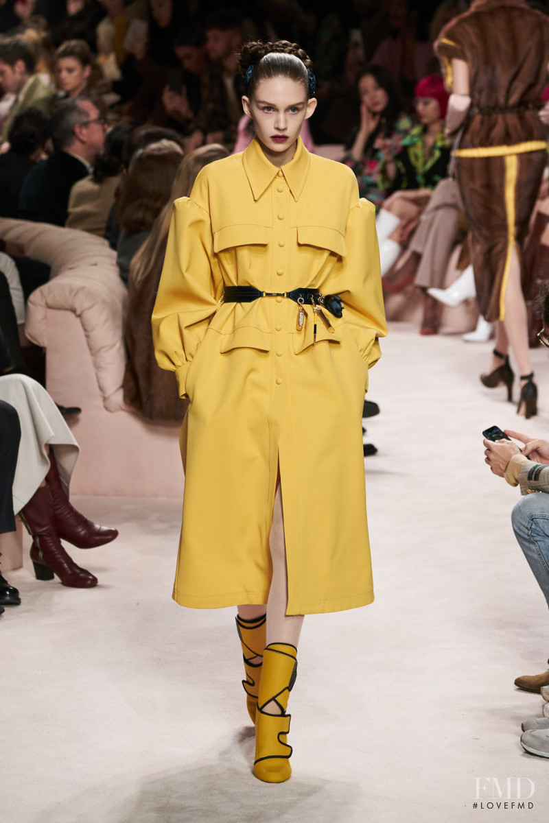 Leelou Laridan featured in  the Fendi fashion show for Autumn/Winter 2020