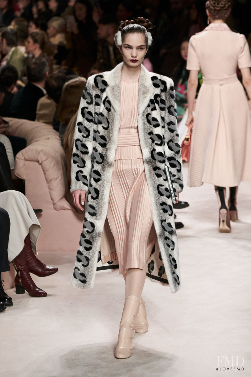 Maria Buric featured in  the Fendi fashion show for Autumn/Winter 2020