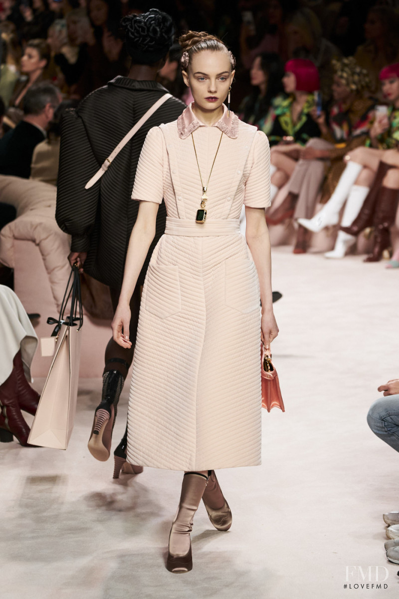 Fran Summers featured in  the Fendi fashion show for Autumn/Winter 2020