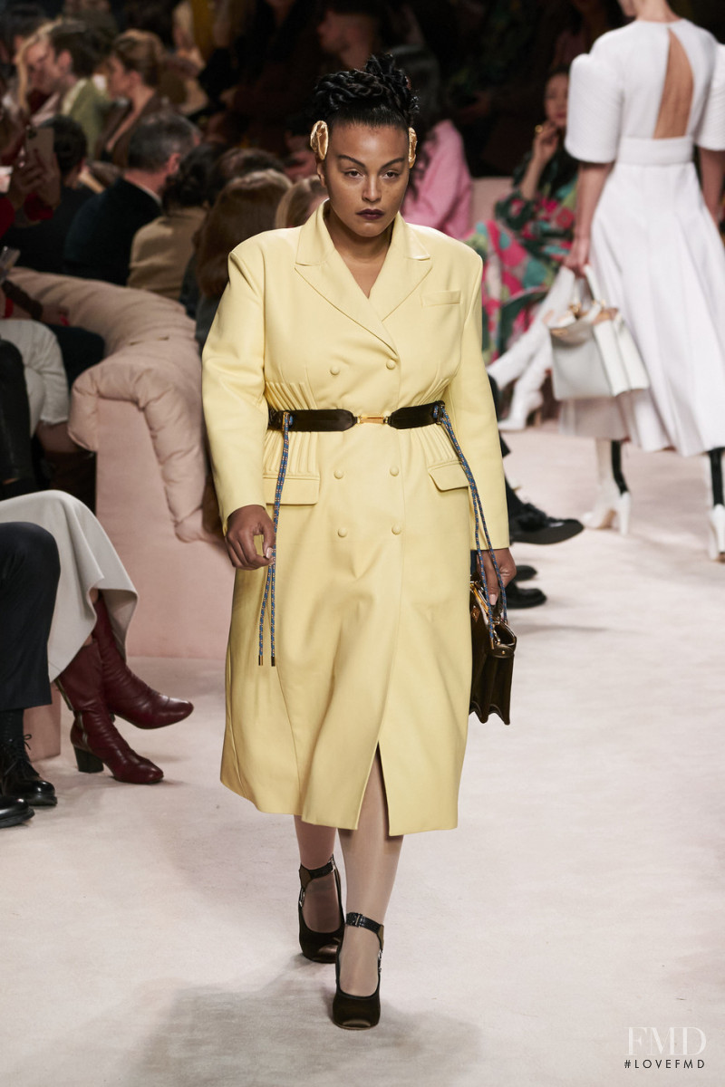 Paloma Elsesser featured in  the Fendi fashion show for Autumn/Winter 2020