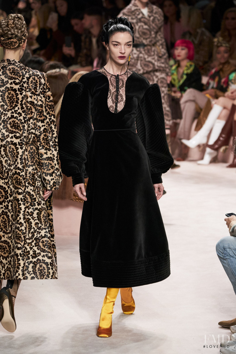 Mariacarla Boscono featured in  the Fendi fashion show for Autumn/Winter 2020