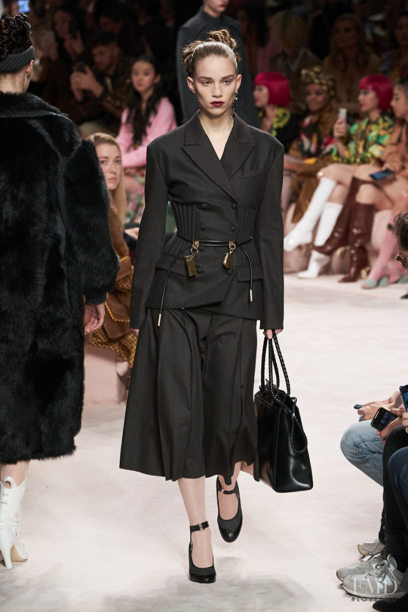 Rebecca Leigh Longendyke featured in  the Fendi fashion show for Autumn/Winter 2020