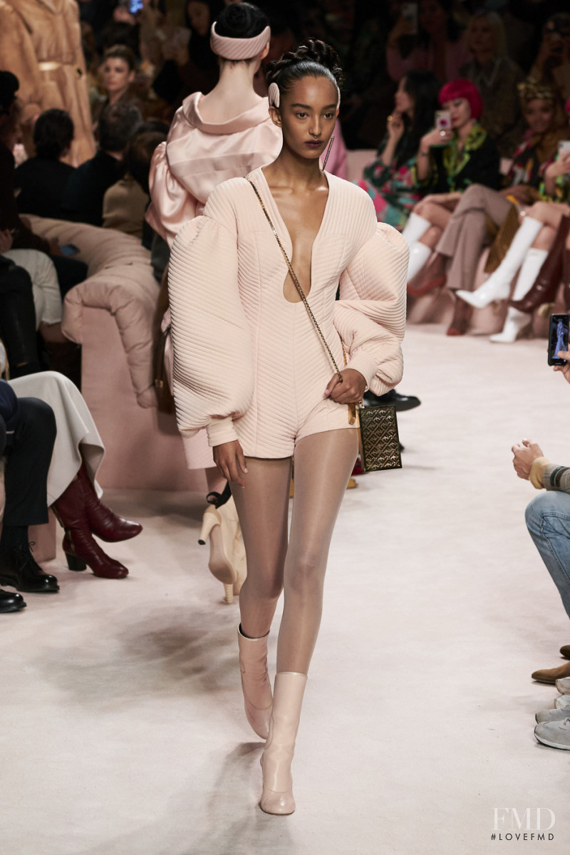 Mona Tougaard featured in  the Fendi fashion show for Autumn/Winter 2020