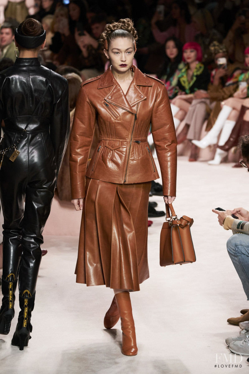 Gigi Hadid featured in  the Fendi fashion show for Autumn/Winter 2020