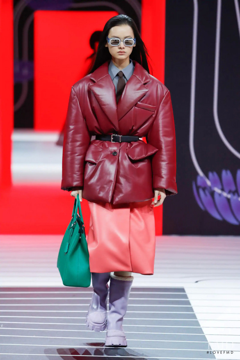 Shu Ping Li featured in  the Prada fashion show for Autumn/Winter 2020