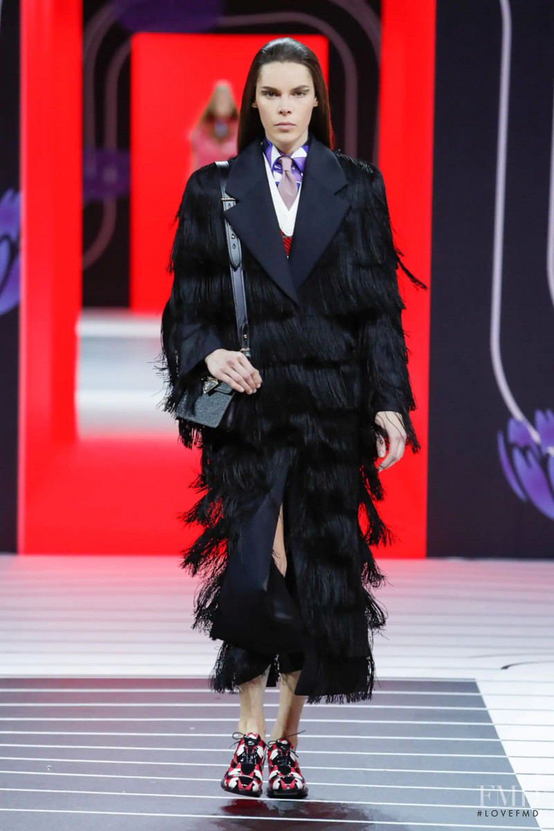 Lys Lorente featured in  the Prada fashion show for Autumn/Winter 2020
