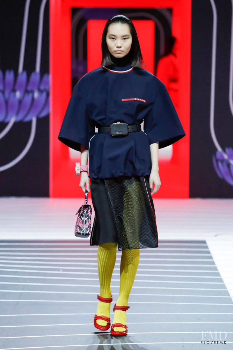 Maggie Cheng featured in  the Prada fashion show for Autumn/Winter 2020