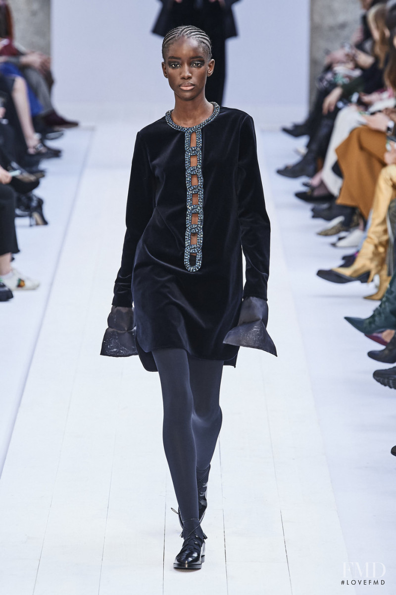 Maty Fall Diba featured in  the Max Mara fashion show for Autumn/Winter 2020