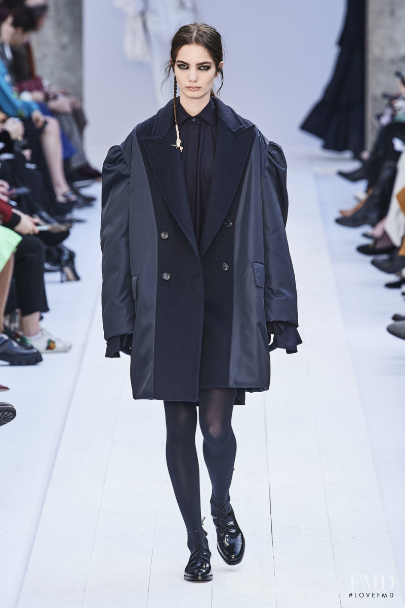 Maria Buric featured in  the Max Mara fashion show for Autumn/Winter 2020