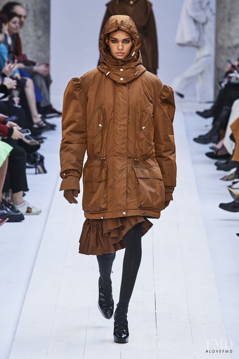 Barbara Valente featured in  the Max Mara fashion show for Autumn/Winter 2020