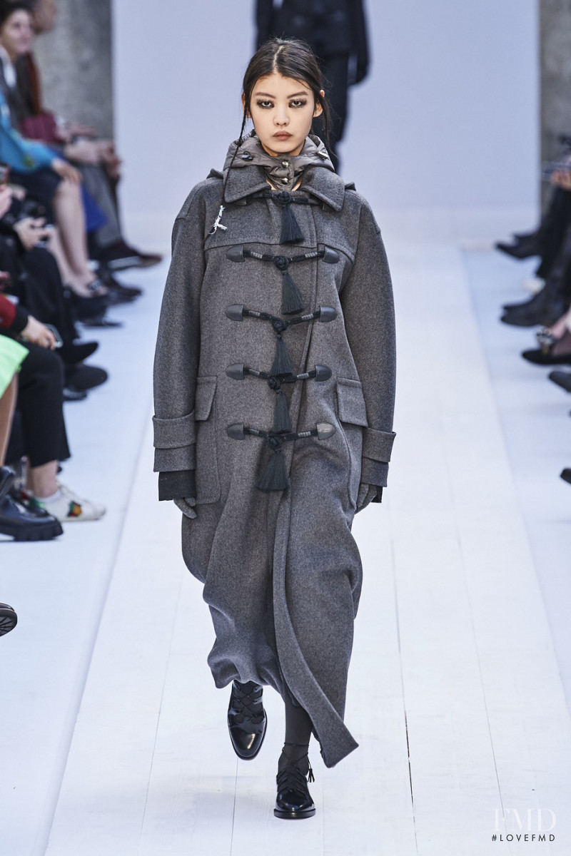 Tang He featured in  the Max Mara fashion show for Autumn/Winter 2020