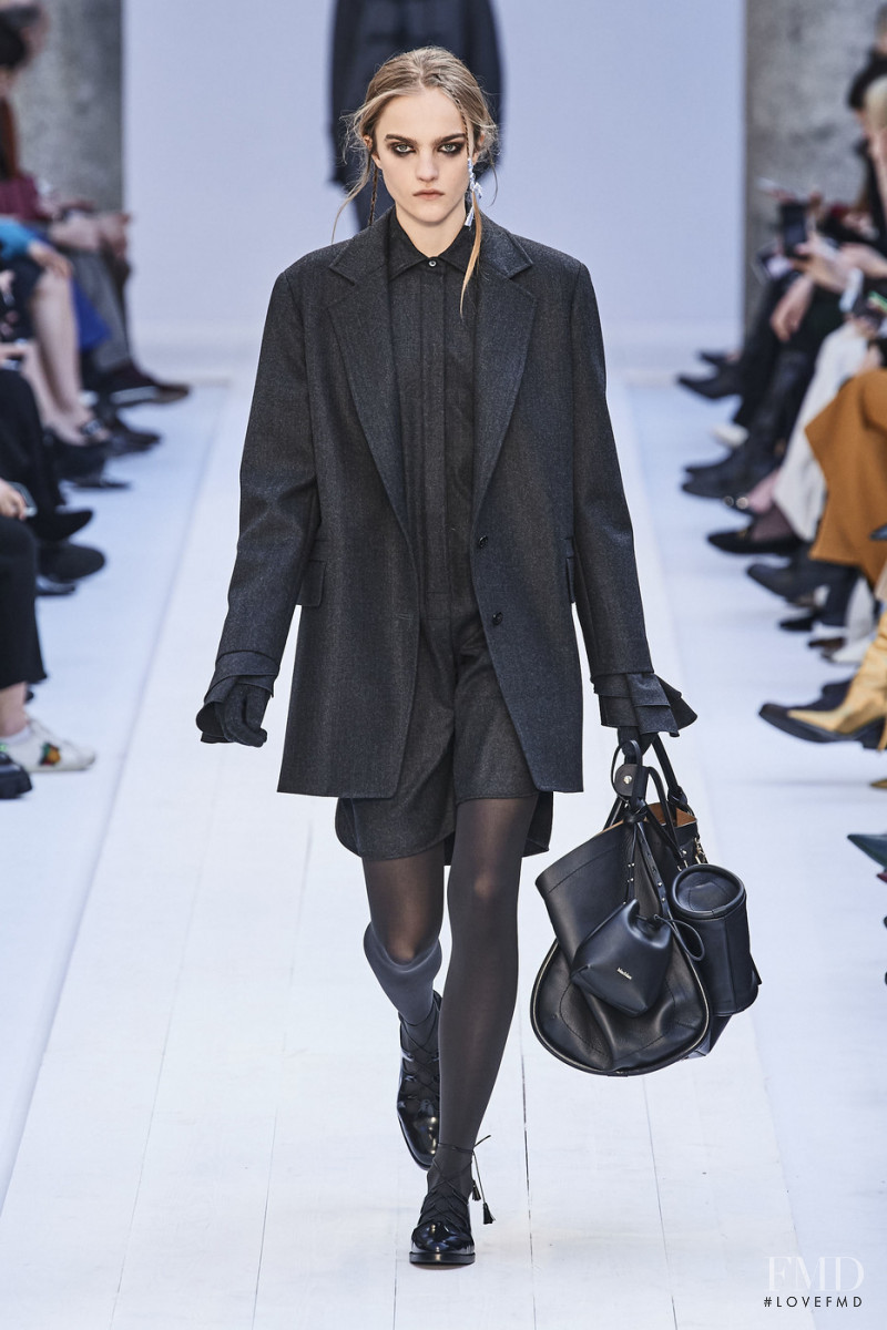 Josefine Lynderup featured in  the Max Mara fashion show for Autumn/Winter 2020