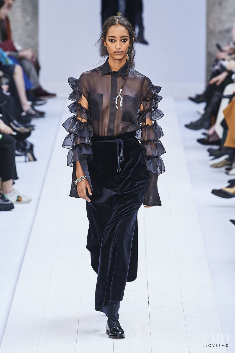 Mona Tougaard featured in  the Max Mara fashion show for Autumn/Winter 2020