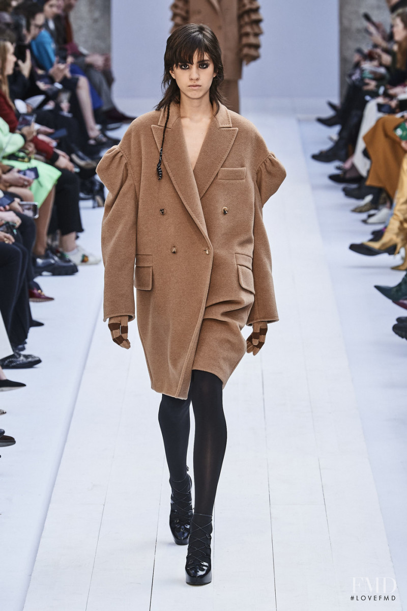 Martu Pacheco featured in  the Max Mara fashion show for Autumn/Winter 2020