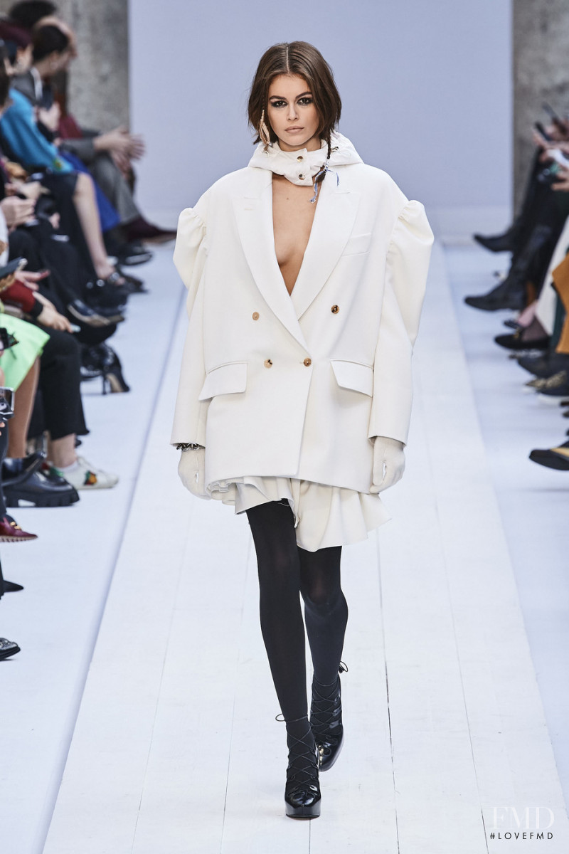 Kaia Gerber featured in  the Max Mara fashion show for Autumn/Winter 2020