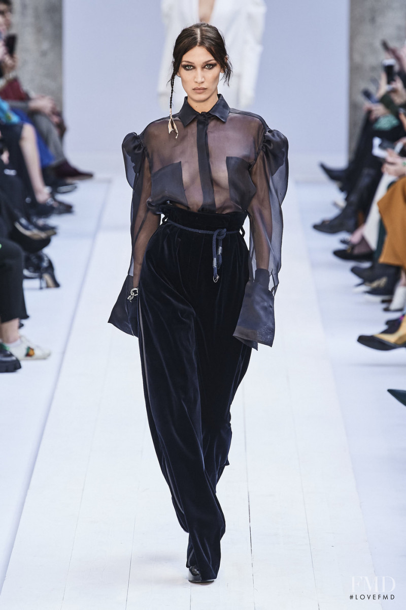 Bella Hadid featured in  the Max Mara fashion show for Autumn/Winter 2020