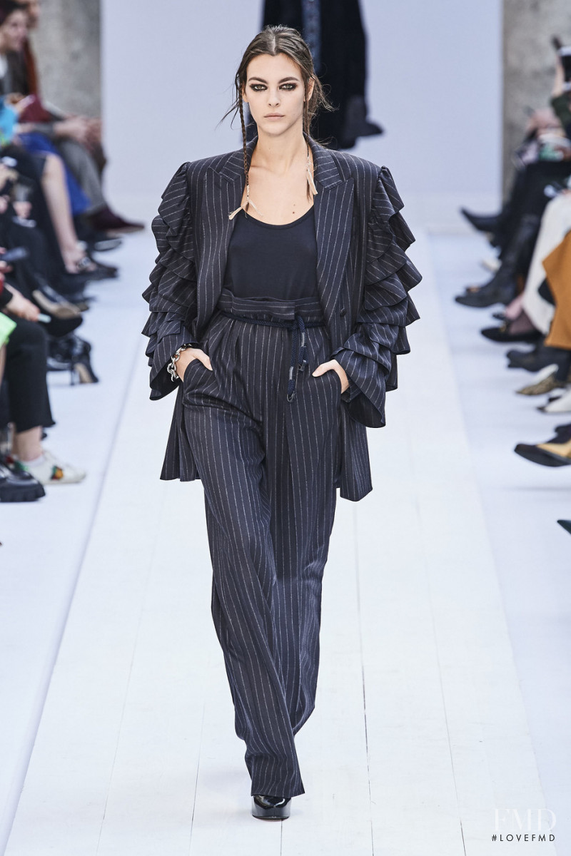 Vittoria Ceretti featured in  the Max Mara fashion show for Autumn/Winter 2020