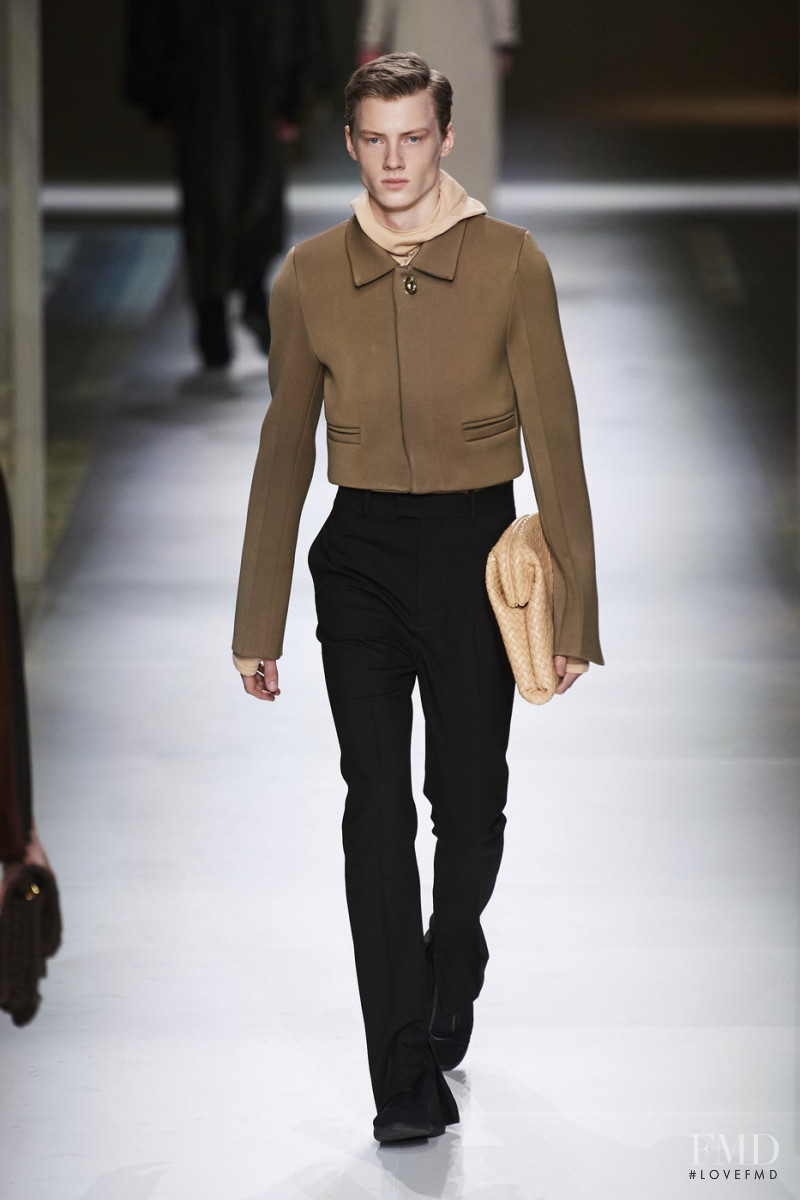 Braien Vaiksaar featured in  the Bottega Veneta fashion show for Autumn/Winter 2020