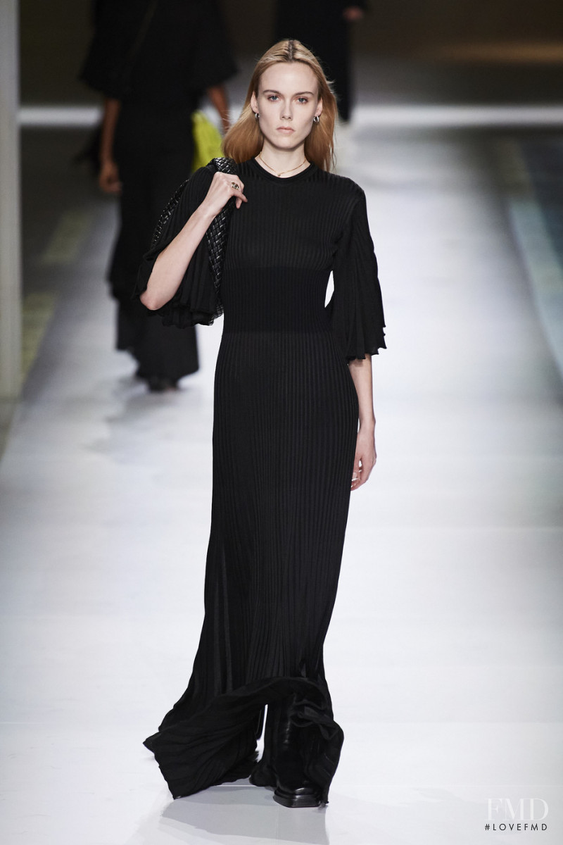 Kiki Willems featured in  the Bottega Veneta fashion show for Autumn/Winter 2020