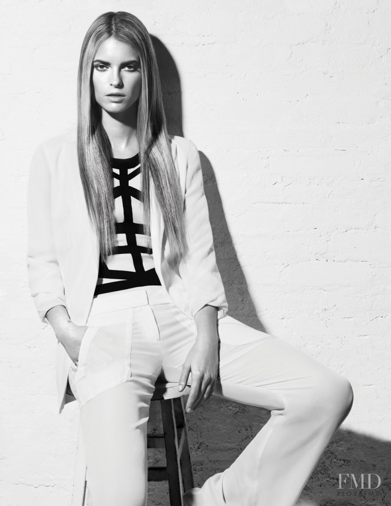 Sophie Holmes featured in  the Nicole Miller advertisement for Spring/Summer 2011