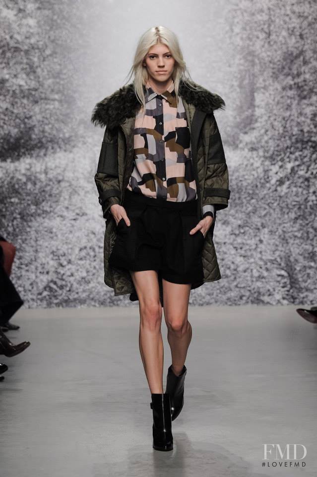 Devon Windsor featured in  the Paul et Joe fashion show for Autumn/Winter 2014