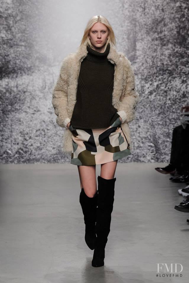 Juliana Schurig featured in  the Paul et Joe fashion show for Autumn/Winter 2014