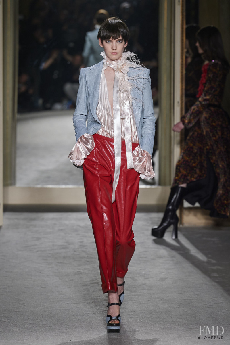 Ilya Vermeulen featured in  the Philosophy di Lorenzo Serafini fashion show for Autumn/Winter 2020