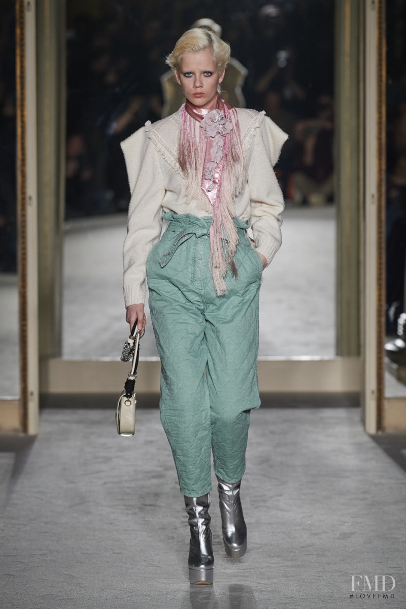 Marjan Jonkman featured in  the Philosophy di Lorenzo Serafini fashion show for Autumn/Winter 2020