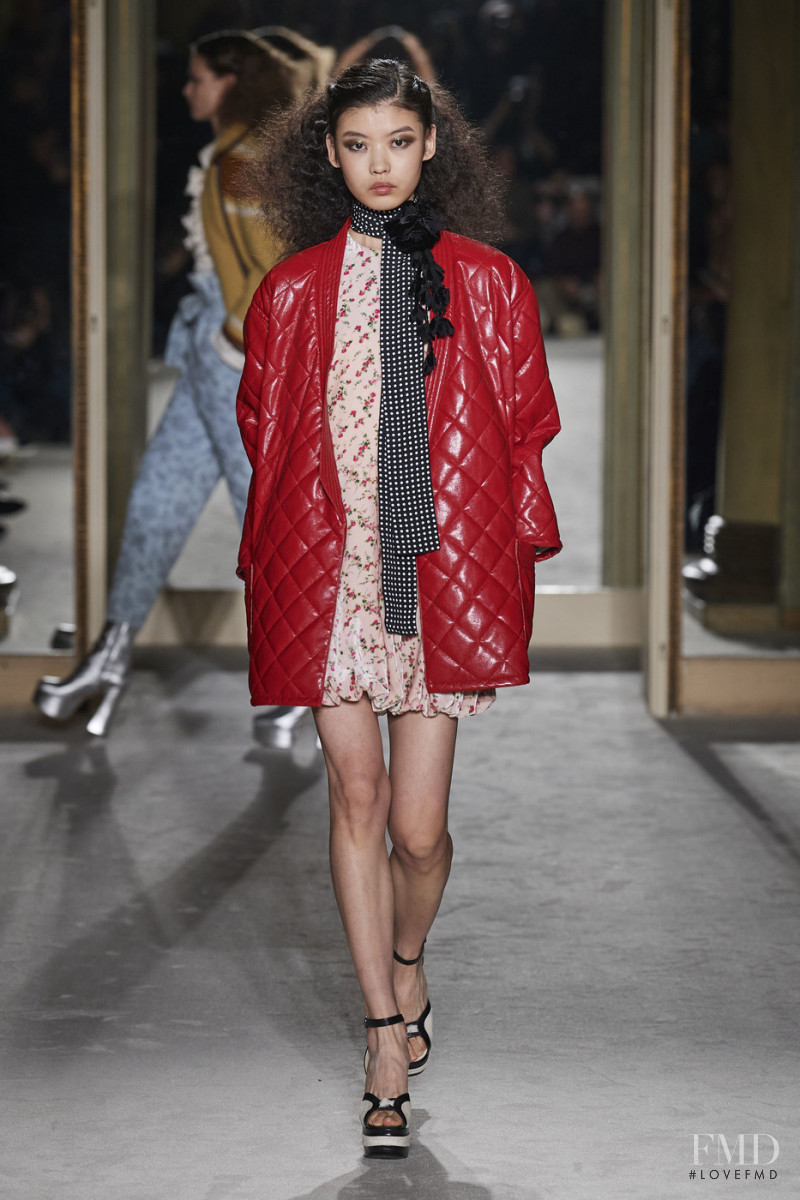 Tang He featured in  the Philosophy di Lorenzo Serafini fashion show for Autumn/Winter 2020