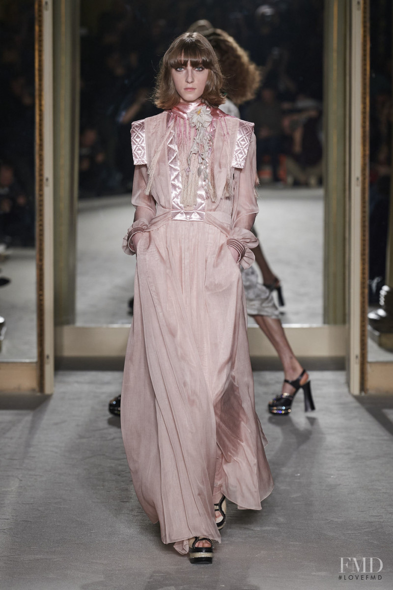 Evelyn Nagy featured in  the Philosophy di Lorenzo Serafini fashion show for Autumn/Winter 2020