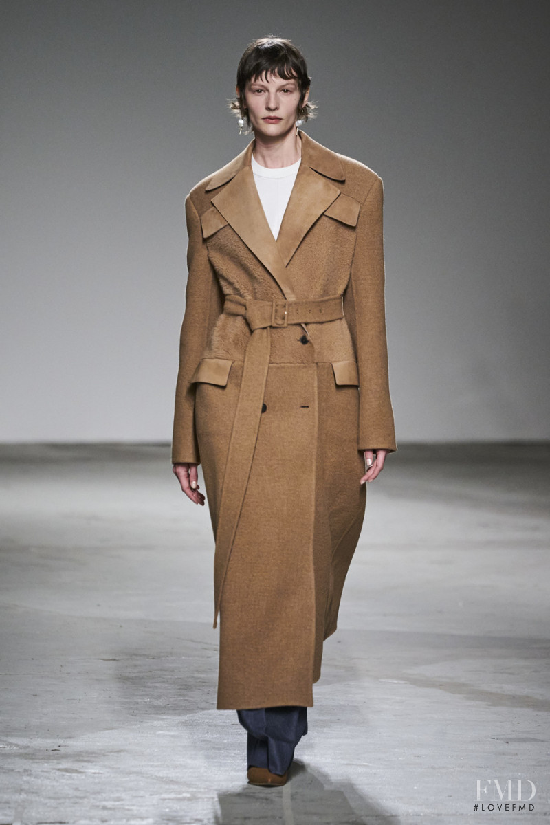 Sara Blomqvist featured in  the Agnona fashion show for Autumn/Winter 2020