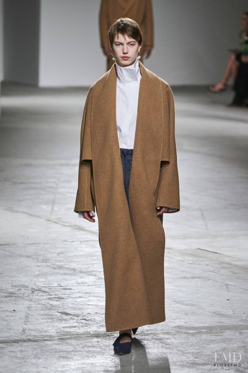 Nikki Tissen featured in  the Agnona fashion show for Autumn/Winter 2020