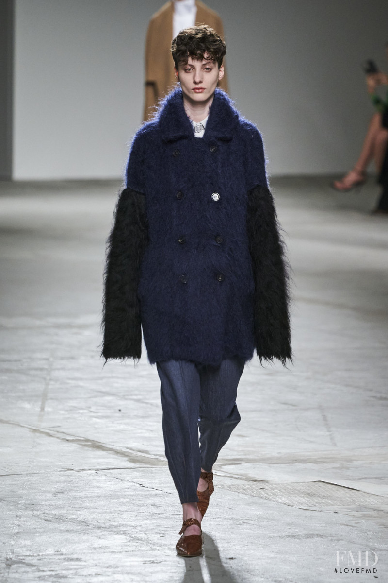 Bo Gebruers featured in  the Agnona fashion show for Autumn/Winter 2020