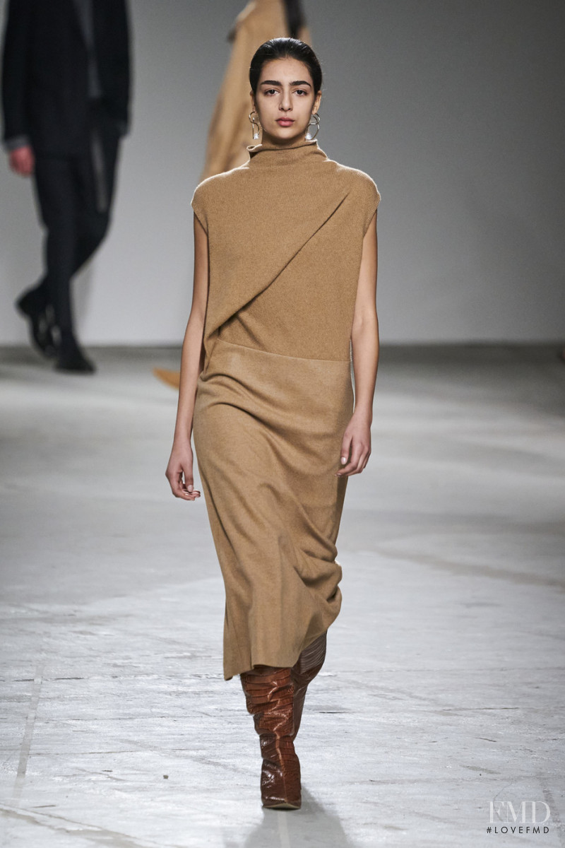 Nora Attal featured in  the Agnona fashion show for Autumn/Winter 2020