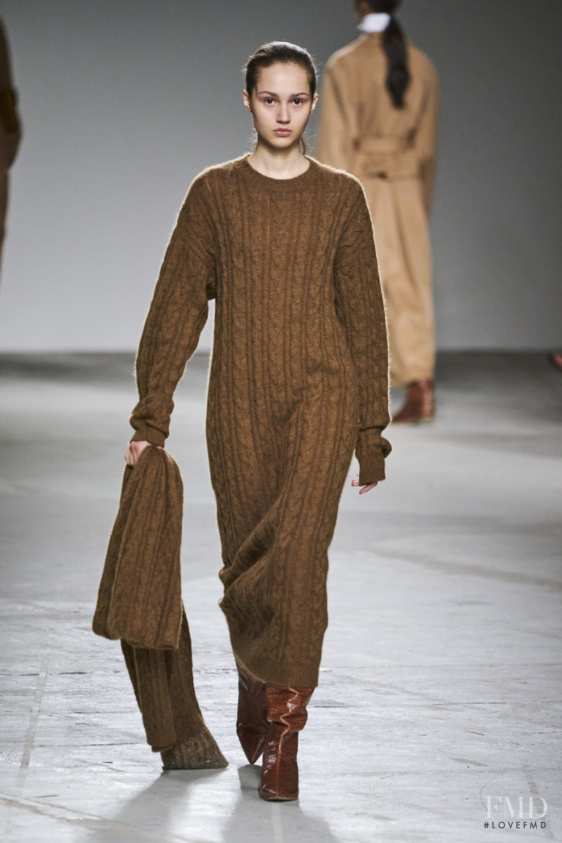 Michelle Gutknecht featured in  the Agnona fashion show for Autumn/Winter 2020