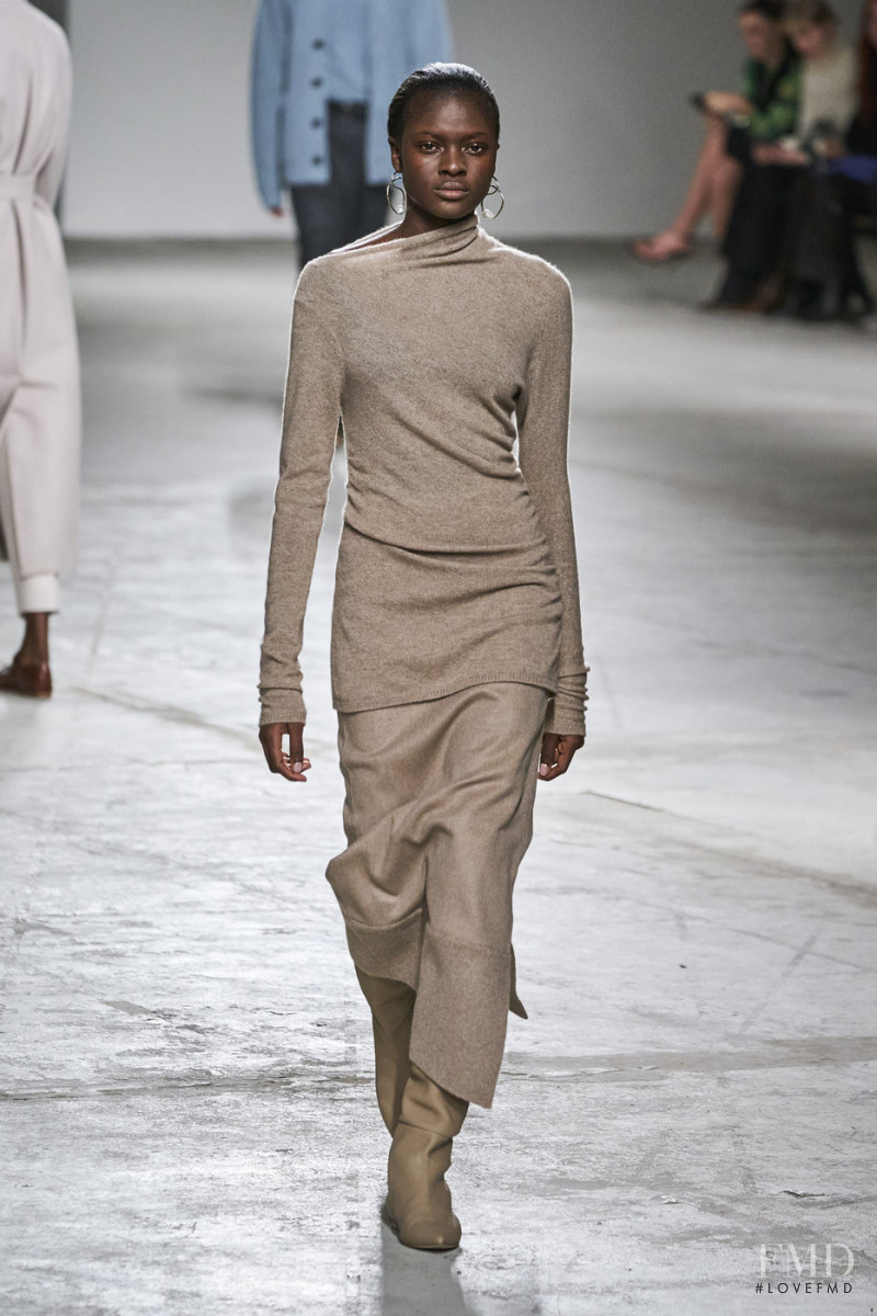 Oluwatosin Olajire featured in  the Agnona fashion show for Autumn/Winter 2020