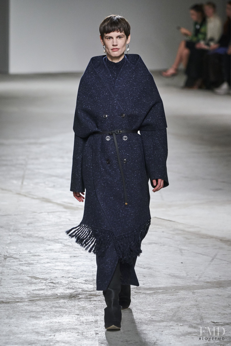 Saskia de Brauw featured in  the Agnona fashion show for Autumn/Winter 2020