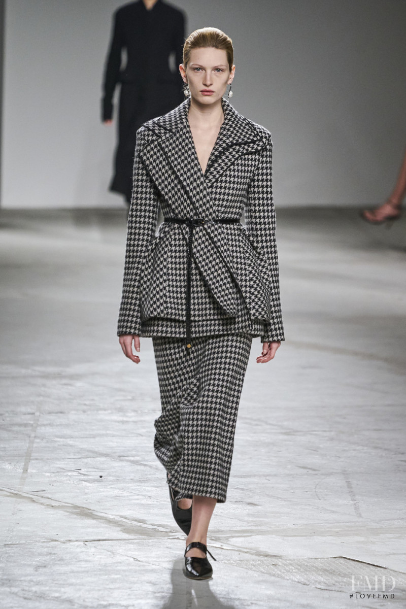 Liz Kennedy featured in  the Agnona fashion show for Autumn/Winter 2020