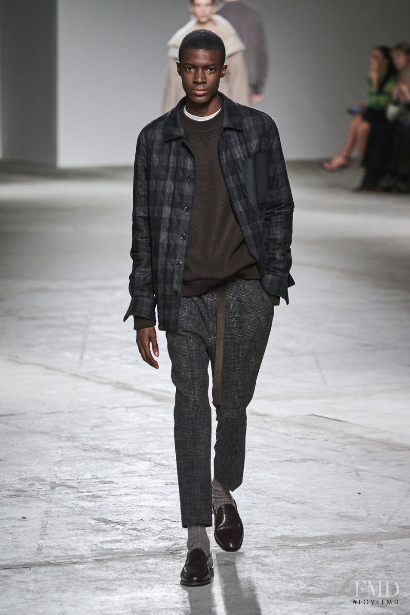 Jefferson Obuseri featured in  the Agnona fashion show for Autumn/Winter 2020